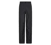 Mountain Warehouse Extreme Downpour Mens Short Rain Pants - Waterproof, Breathable, Ripstop, Mesh Lined, Half Leg Zip Overtrousers - Spring Summer & Outdoors Black 3XL