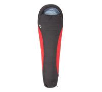 Mountain Warehouse Extreme Lightweight Down Sleeping Bag - Mummy Shape, Hoodie - Ideal For Spring Summer Camping Red One Size