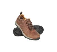 Mountain Warehouse Extreme Pioneer Womens Walking Shoes - Ladies IsoDry Leather Sneakers with EVA Cushion & Phylon Midsole - Walking, Hiking, Outdoors & Trekking Brown Adult Shoe Size 7