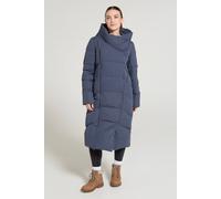 Mountain Warehouse 'extreme' Water Resistant Cosy Wrap Warm Down Filling Long Jacket In Blue Blue 16