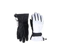 Mountain Warehouse Extreme Waterproof Womens Ski Gloves - Quick Drying Gloves, Silicone Palm Print, Nose Wipe, Fleece Lining Ladies Mitten - For Cold Weather White S