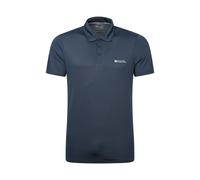 Mountain Warehouse 'Fairway' Mens Polo Shirt IsoCool Sun Protection Casual Summer Tee Blue - Size 2XS