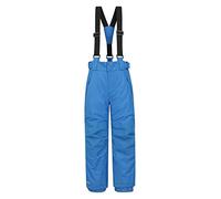 Mountain Warehouse Falcon Extreme Kids Ski Pants - Taped Seams, Waterproof Childrens Trousers, Snow Gaiters, Security Pockets - Ideal for Sports, Snowboarding Cobalt Teen Size 13 Years