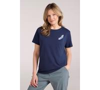 Mountain Warehouse Feather Womens Relaxed Fit T-Shirt - Lightweight & Breathable Loose Fit Top, Casual Wear - Spring, Summer Hiking, Outdoors & Walking Navy Women's Size 20