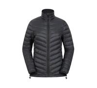 Mountain Warehouse Featherweight Down Womens Jacket - Lightweight & Water Resistant Ladies Rain Jacket, Thermal Parka Coat, Packaway - Travelling, Hiking, Camping Black 12