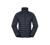 Mountain Warehouse Featherweight Kids Down Jacket - Downproof lining, Zipped pockets, Down filling, Boys & Girls - Best for Autumn Winter, Outdoors, Travelling & Hiking Jet Black Kids Size 7-8 Years