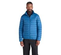 Mountain Warehouse Featherweight Mens Down Jacket - Lightweight Winter Puffer Coat, Easy Care, Packaway Bag, Water Resistant - For Camping, Travelling & Walking Blue L