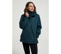 Mountain Warehouse Fell 3 In 1 Jacket Water Resistant Rain Coat In Dark Green Dark Green 10