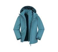 Mountain Warehouse Fell Kids 3 in 1 Water Resistant Jacket Teal Kids Size 3-4 Years