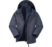 Mountain Warehouse Fell Kids Water-Resistant 3 In 1 Jacket - Navy - Navy - Size: 11-12y