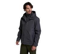 Mountain Warehouse Fell Mens 3 in 1 Water Resistant Jacket - Adjustable Coat with Packaway Hood, Detachable Inner Fleece & Many Pockets - For Hiking & Outdoors Grey XXS