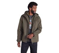 Mountain Warehouse Fell Mens 3 in 1 Water Resistant Jacket Dark Khaki 3XL