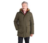 Mountain Warehouse Fern Mens Water Resistant Padded Parka - Thermal Tested -50 ° Puffer Coat with Elastic Cuff & Hood - Spring Summer Camping & Outdoors Khaki XXL