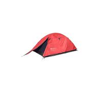 Mountain Warehouse Festival Dome 2 Man Summer Camping Tent - Water Resistant Backpacking Tent Red One Size