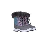 Mountain Warehouse Fizz Kids Waterproof Fur Lined Snow Boots Silver Junior Shoe Size 2
