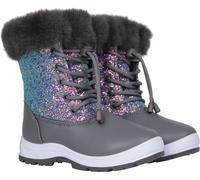 Mountain Warehouse Fizz Kids Waterproof Fur Lined Snow Boots Silver Kids Shoe Size 13
