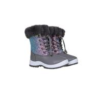 Mountain Warehouse Fizz Kids Waterproof Fur Lined Snow Boots Silver Kids Shoe Size 10