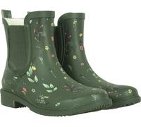 Mountain Warehouse Floral Womens Rubber Chelsea Wellies - Green - Green - Size: 7