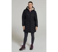 Mountain Warehouse 'florence' Water Resistant Padded Thermal Fur Fleece Lined Jacket In Jet Black Jet Black 16