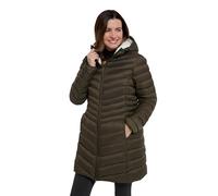 Mountain Warehouse Florence Womens Fur Lined Padded Jacket - Thermal tested -40°C Puffer Coat with Microfibre Insulation - Autumn, Winter, Outdoors & Travelling Khaki Women's Size 16