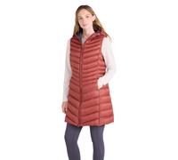 Mountain Warehouse Florence Womens Long Padded Gilet - Water-resistant Sleeveless Jacket with Microfibre Insulation & Side Pockets - For Spring Summer & Outdoors Rust 8