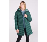 Mountain Warehouse Florence Womens Long Padded Jacket - Lightweight, Water Resistant Puffer Rain Coat, Warm -30C Heat Rating - Autumn, Winter, Outdoor Green Women's Size 8