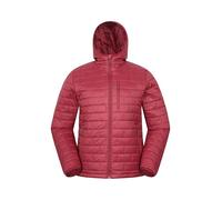 Mountain Warehouse Frost Shield Mens Hooded Lightweight Padded Jacket - Lightweight Coat, Chin Guard, Adjustable Hem, Zipped Pockets - Walking, Hiking, Outdoors, Travel