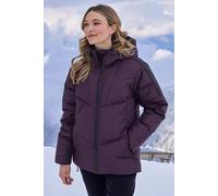 Mountain Warehouse 'Frost Tech' Womens Extreme Down Padded Jacket Warm Hooded Puffer Winter Coat Purple - Size 16 UK