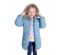 Mountain Warehouse Galaxy Fleece Lined Kids Padded Jacket - Water Resistant Puffer Coat with Faux Fur Hood, Girls & Boys - For Autumn, Winter, Travelling, Hiking Teal Kids Size 5-6 Years