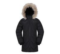 Mountain Warehouse Galaxy Kids Padded Hooded Jacket | Water Resistant & Puffer Fleece Lined Coat with Faux Fur Hood, Insulated for Warmth, Suitable for Girls, Boys, Cold Weather