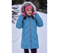 Mountain Warehouse Galaxy Kids Water-resistant Long Padded Jacket - Teal