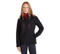 Mountain Warehouse Genesis Womens Softshell Jacket - Water-resistant & Windproof Coat - Spring Summer, Hiking, Walking & Outdoors Black Women's Size 16
