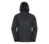 Mountain Warehouse Genesis Womens Softshell Jacket - Water-resistant & Windproof Coat - Spring Summer, Hiking, Walking & Outdoors Jet Black 14