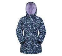 Mountain Warehouse Dale Kids Lightweight Waterproof Jacket - Fleece Lined Girls & Boys Rain Coat, Breathable, Adjustable Cuffs - For Spring Summer & Outdoors Dusky Purple Teen Size 13 Years