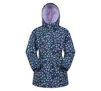 Mountain Warehouse Dale Kids Lightweight Waterproof Jacket - Fleece Lined Girls & Boys Rain Coat, Breathable, Adjustable Cuffs - For Spring Summer & Outdoors Dusky Purple Kids Size 11-12 Years