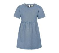Mountain Warehouse Girls Elodie Plain Chambray Midi Dress - Blue - 11-12 Years - Blue - 63% Cotton/27% Polyester/10% Elastane