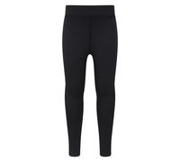 Mountain Warehouse Girls Flick Flack Soft Touch Leggings - Black - Black - 11-12 Years