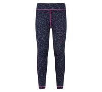 Mountain Warehouse Girls Kayleigh II Space Dye Leggings - Indigo - 7-8 Years - Indigo - 100% Polyester