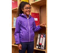 Mountain Warehouse Torrent Kids Waterproof Rain Jacket - Taped Seams Raincoat, Lightweight, Breathable, Girls & Boys - Autumn, Winter, Wet Weather Dusky Purple (Plain) Kids Size 9-10 Years