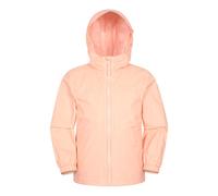 Mountain Warehouse Torrent Kids Waterproof Rain Jacket - Taped Seams Raincoat, Lightweight, Breathable, Girls & Boys - Spring Summer, Wet Weather, Walking Pink Kids Size 11-12 Years