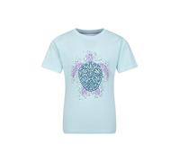 Mountain Warehouse Glitter Turtle Kids Cotton Tee - Lightweight, Breathable & Regular Fit Casual Tee - Autumn, Winter Outdoors, Holiday, Walking, Hiking Blue Kids Size 3-4 Years