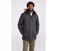 Mountain Warehouse Gorge Mens Waterproof Long Jacket - Black - Black - Size: XS