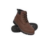 Mountain Warehouse Gorge Mens Waterproof Hiking Boots - TPR Rubber, 10C Thermal Tested Footwear, IsoTherm - Best for Walking, Trekking & Outdoors Dark Brown Adult Shoe Size 11