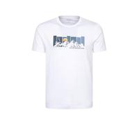 Mountain Warehouse Gradient Mountain Men’s Graphic T-Shirt - Stylish Tee, Breathable for Everyday Wear and Outdoor Activities, Spring/Summer White XL