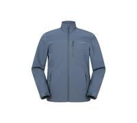 Mountain Warehouse 'Grasmere' Mens Softshell Jacket Water Resistant Everyday Activewear Blue - Size Small
