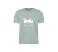 Mountain Warehouse Great British Weather Graphic Short Sleeve T-Shirt Light Khaki 3XL