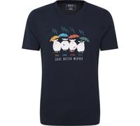 Mountain Warehouse Great British Weather Graphic Short Sleeve T-Shirt - Navy