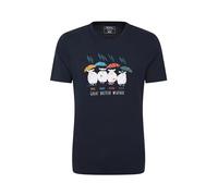 Mountain Warehouse Great British Weather Graphic Short Sleeve T-Shirt Navy 4XL