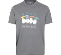 Mountain Warehouse Great British Weather Mens T-Shirt - Grey - Grey - Size: XL