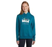 Mountain Warehouse Great British Weather Womens Regular Fit Hoodie - Cotton-Polyester Blend Jumper with Kangaroo Pocket & Drawcord - Spring, Summer & Outdoors Teal Women's Size 8